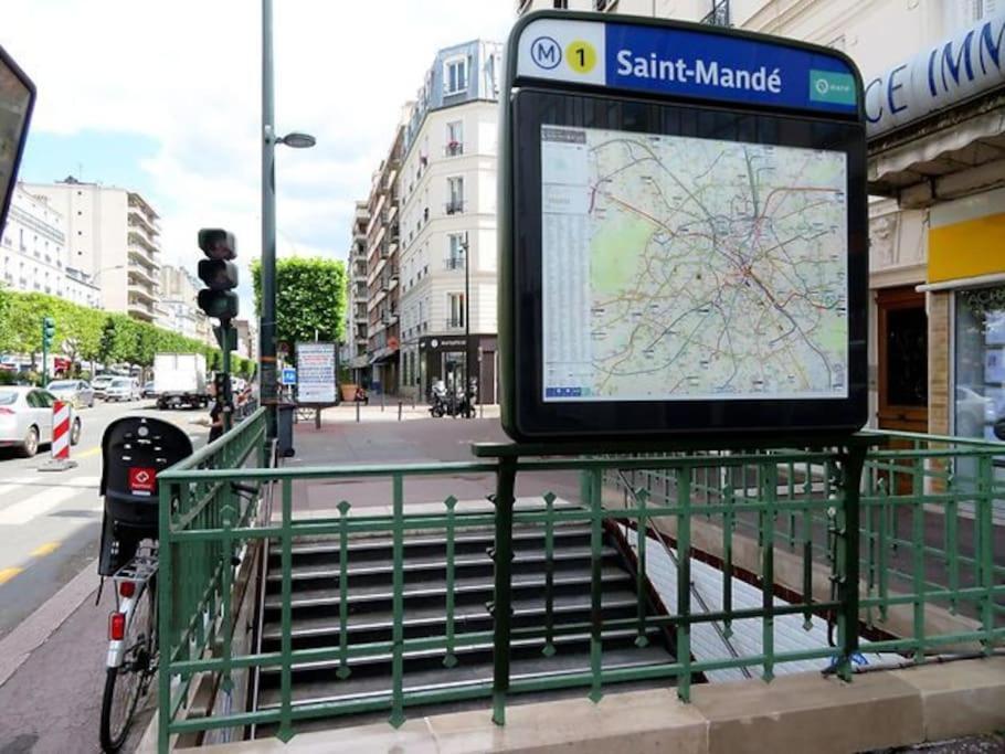 Superbe Appartement Terrasse 75M Paris Saint-Mande Exterior photo
